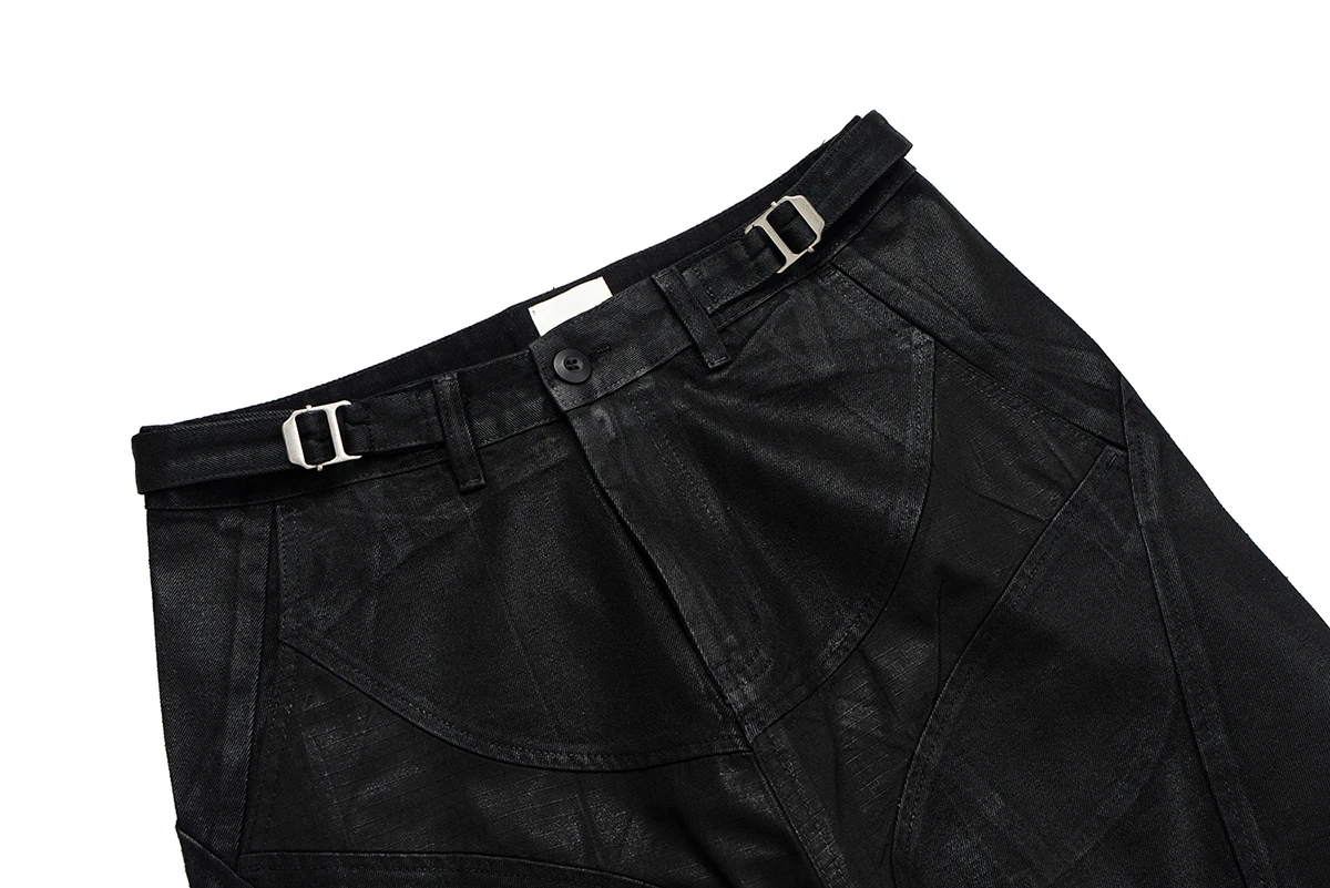 Midnight Wax Wide-Leg Pants