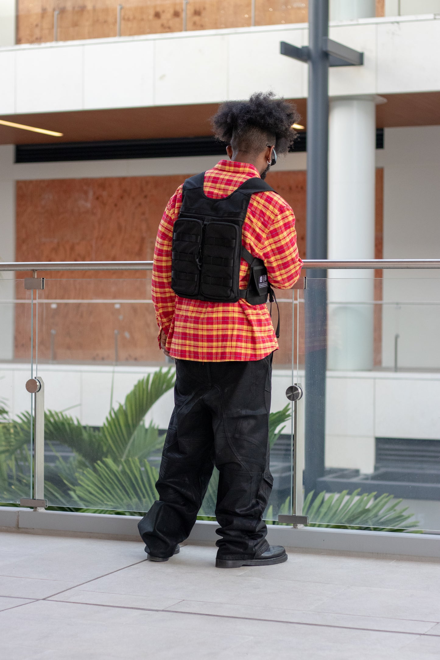 Yellow & Red Checkered Plaid Shirt