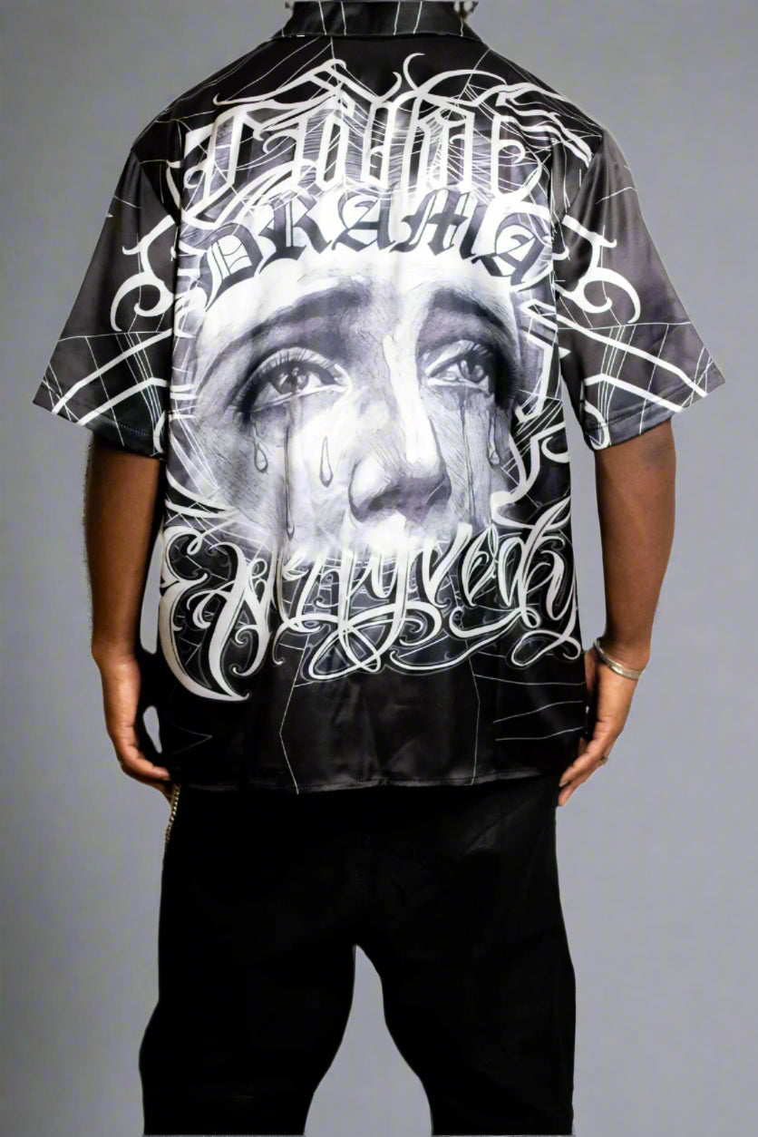 Don't Let Them See You Cry Silk Shirt (PRE-ORDER)