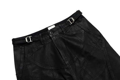Midnight Wax Wide-Leg Pants