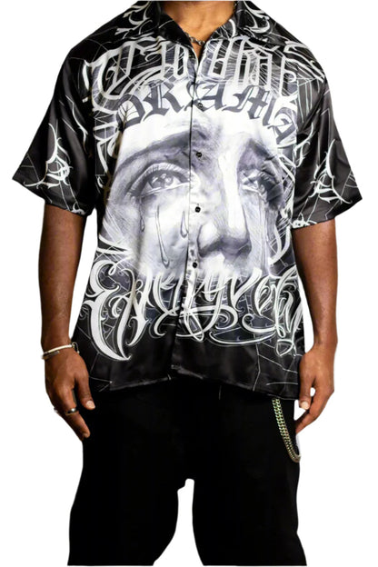 Don't Let Them See You Cry Silk Shirt (PRE-ORDER)