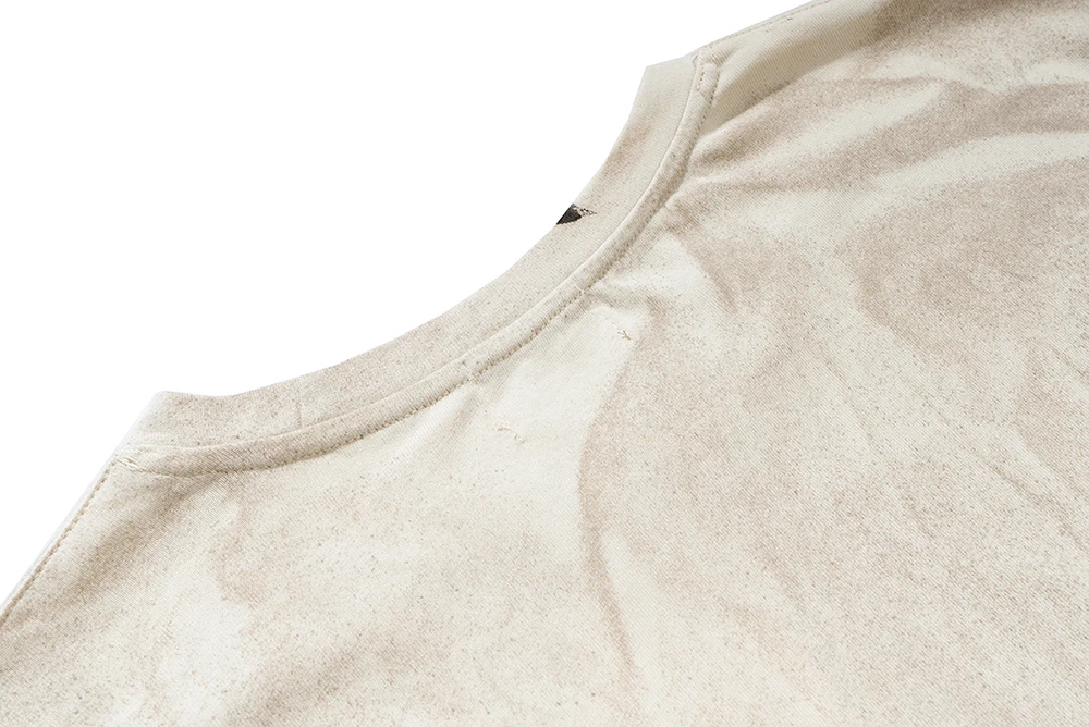 Ink-Painted Patchwork Long Sleeve Tee